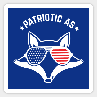 Patriotic As Fox Sticker